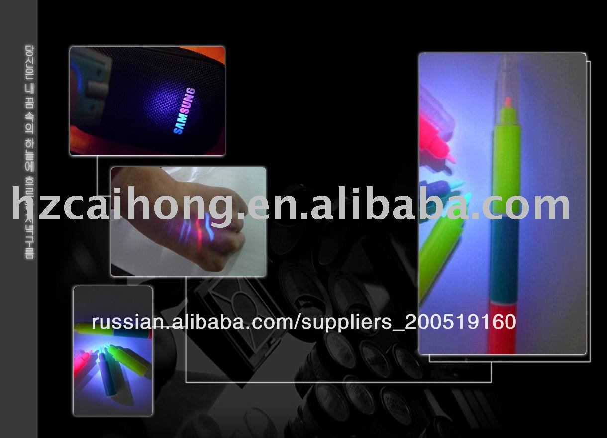 Ручка незримых чернил, UV ручка обеспеченностью, uv отметка-CH6009