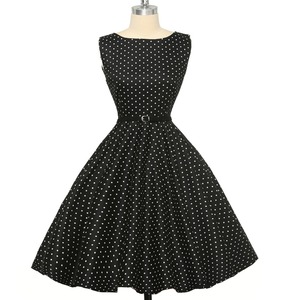 <span class=keywords><strong>Robe</strong></span> Grace Karin Audrey Hepburn des années 50, longueur genou, sans manches, en coton, <span class=keywords><strong>robe</strong></span> rétro vintage <span class=keywords><strong>pas</strong></span> chère, disponible en 53 couleurs, CL6086 - Product Image 3