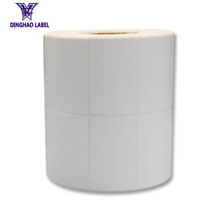 China fábrica de producción 50*30mm blanco personalizado arte mate COTED etiqueta - Product Image 2