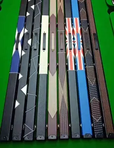 Custom Logo Houten Snooker Pool Cue Case Biljart Stick Case Voor 3/4 Cue