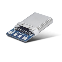 Dayu-cargador rápido c a c 3,0, conector tipo c usb con placa PCB, soldadura, cable de datos USB