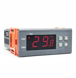 Dos de salida de relé Digital LED controlador de temperatura termostato incubadora STC-1000 110V 220V 12V 24V 10A con calentador y enfriador