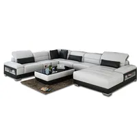 2018 mais recente marrocos desenha móveis sala de estar conjunto de sofá em formato de u