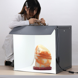 SANOTO 60 cm Hình Ảnh Studio Box Nhiếp Ảnh Nền <span class=keywords><strong>Softbox</strong></span> di động 2 Bảng Điều Khiển LED Ánh Sáng Ảnh Hộp gấp Photo Studio Mềm hộp - Product Image 5