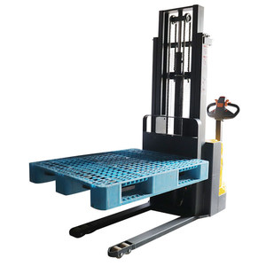 全自動スタッカー工場1000kgフォークリフト電子スタッカーウォーキングトランシーバー油圧電動リフター - Product Image 3