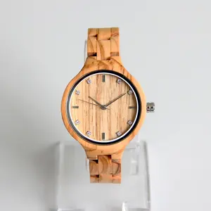 2020 패션 디자인 손목 나무 시계 맞춤형 손목 시계 도매