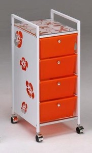 3 tier K/D plastic drawer <b>trolley</b> with wheels - Product Image 2