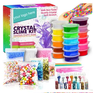 חינוכי צעצוע 2019 חם sale18/24 צבעים playdough DIY קריסטל רפש סט ערכת לילדים