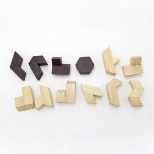 Classici Giochi di Logica in Legno, Puzzle 3D Rompicapo - Product Image 4