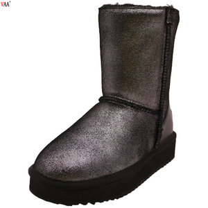 Botas de <span class=keywords><strong>nieve</strong></span> rusas <span class=keywords><strong>impermeables</strong></span> de piel auténtica de lana, botines de piel de oveja, AN-CF-126 muestras gratis - Product Image 3