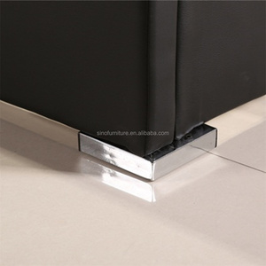Meuble de chambre à coucher en Faux <span class=keywords><strong>cuir</strong></span> Pu, espace de rangement, Design de <span class=keywords><strong>lit</strong></span> italien avec cristaux, meuble en acier de haute qualité - Product Image 6
