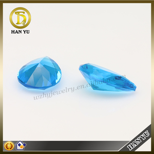Popular piedras talla <span class=keywords><strong>pera</strong></span> <span class=keywords><strong>la</strong></span> joyeria de cristal de piedra de cristal azul - Product Image 2