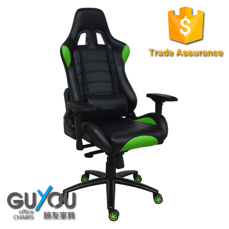 Recliner chair Racing Style 2D armrest office chair with pillow neck and waist pillow