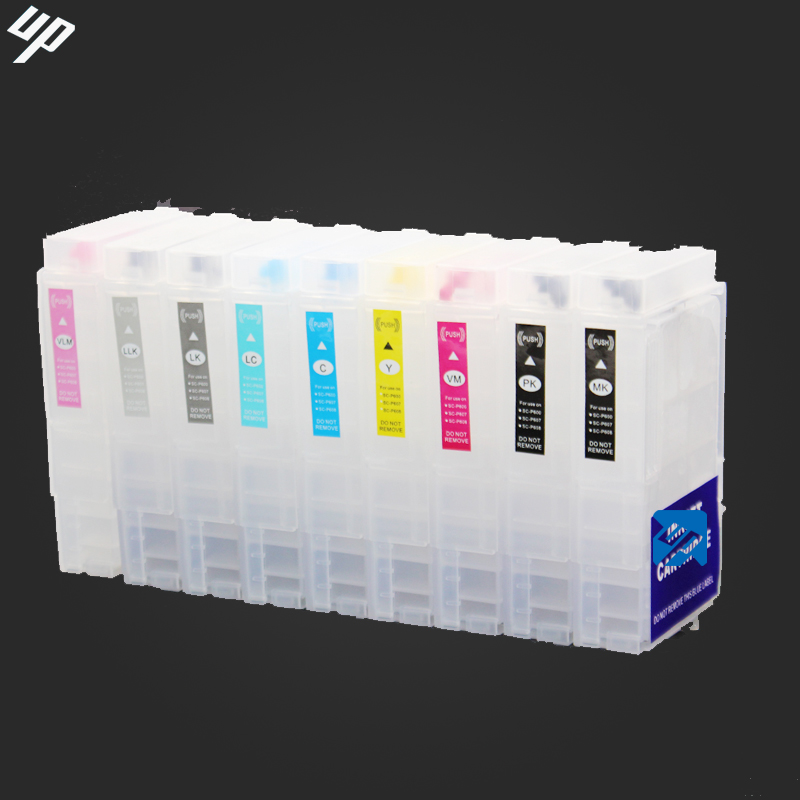 80 ML hoge capaciteit Nieuwe Surecolor P600 hervulbare inktcartridge met ARC chip voor Epson P600 T7601-T7609 Surecolor SC-P600