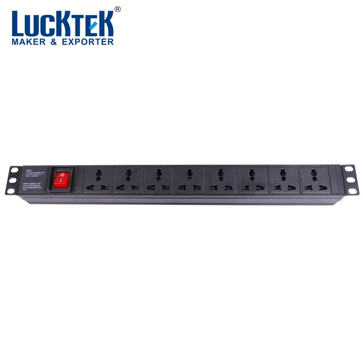 1U универсальный тип алюминиевой сети pdu мощность полосы для промышленных