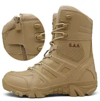 Men's Leather Military Boots