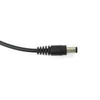 Kabel Daya USB High-Speed Male 5.5x2.1mm DC Berisolasi PVC Konduktor Tembaga Berlapis Timah 30V Terdaftar 200mm Panjang Kustom Mobil
