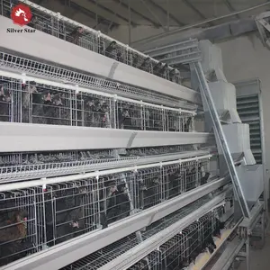 Ferme agricole utilisé équipement de volaille cage de batterie de couche de poulet