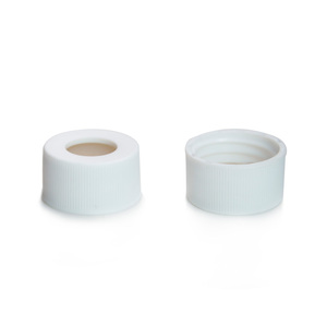 Tapón de silicona de tamaño personalizado OEM, tapón de rosca para sellar viales de 24mm, agujero central de 15mm, abierto, 24-400/410 - Product Image 3