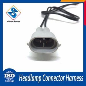 Iso9001 Fábrica de soporte de la lámpara 2 pines macho cable conector hembra arnés de cableado del automóvil - Product Image 1
