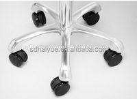 Tabouret de pédicure hydraulique, chaise de barbier, réglable, avec roues, HY3007, haute qualité