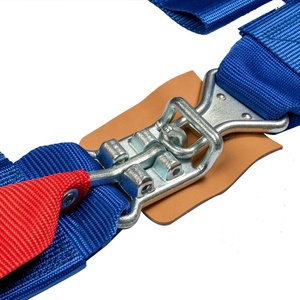 耐久性のある一般的な2インチハーセーフティブルーオレンジセーフティフィアカー<span class=keywords><strong>4</strong></span>ポイントハーネスレーシングシートベルトスポーツ - Product Image 2
