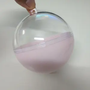 透明アクリルディスプレイ球透明プラスチックボールクリスマス装飾品卸売
