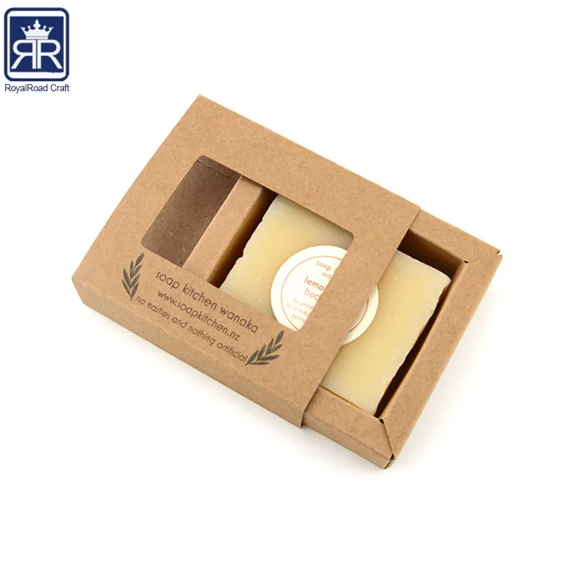 18031219 printing paper soap packing box with window