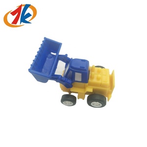 Brinquedo Clássico de Plástico Mini Escavadeira Retroescavadeira Carregadeira Frontal Caminhão Veículo de Construção Infantil com Fricção TK para Brincar Unissex - Product Image 5