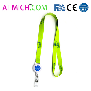 AI-MICH Custom Dye Sublimatie Platte Polyester Intrekbare <span class=keywords><strong>Yoyo</strong></span> Reel <span class=keywords><strong>Lanyard</strong></span> - Product Image 4