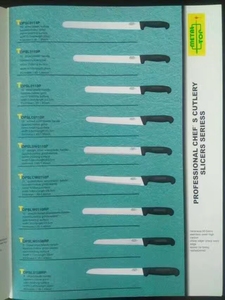 Serrated Scalloped <strong>Knives</strong> Slicers Slicing <strong>Knife</strong> for Bread Ham Salmone Kebab Sandwich Cheese Toast Cookie Cake Pastry Cheese