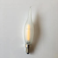 C22 C20 C18 E10S Bombilla de vela de filamento LED, 220V, 2W, para decoración de candelabros festivos e iluminación nocturna interior.