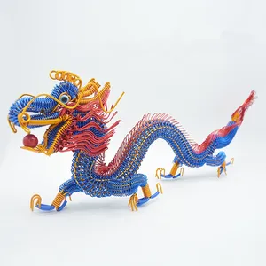 Grosir dragon ball bomb-Naga Logam Dekorasi Warna Biru Merah Penjualan Laris Mode Baru