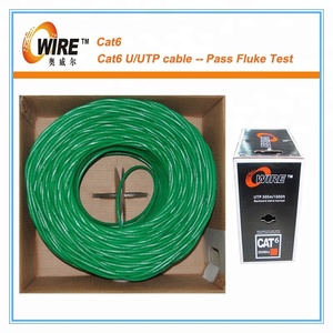 Pvc fabricante 24Awg <span class=keywords><strong>cobre</strong></span> <span class=keywords><strong>100</strong></span> par Cat6 <span class=keywords><strong>Utp</strong></span> Lan Cable/305 m Cable Ethernet - Product Image 4