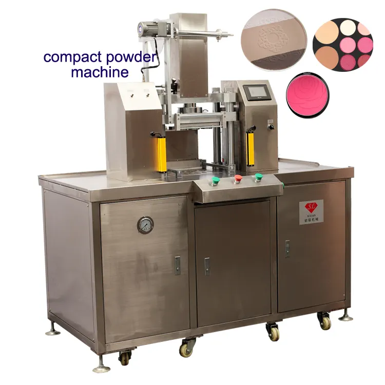 SiLian自動カラー化粧品は、コンパクトなマシンを押すパウダーアイシャドウパウダーケーキを構成します