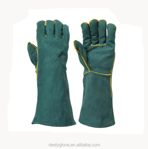 <span class=keywords><strong>Gant</strong></span> <span class=keywords><strong>de</strong></span> soudage pour cuir doublé, gantelets <span class=keywords><strong>de</strong></span> qualité supérieure, vert - Product Image 2