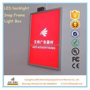 Tùy chỉnh Bạc nhôm quảng cáo Snap khung <span class=keywords><strong>LED</strong></span> lightbox kích thước lớn ánh sáng Hộp Dấu hiệu hiển thị - Product Image 3