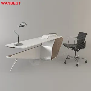 Desain Mewah Furnitur Kantor Tiongkok Meja Kantor Terkini Eksekutif