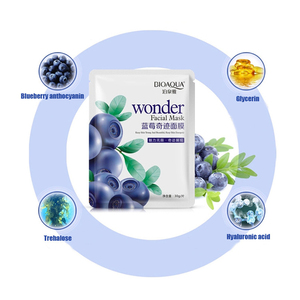 <span class=keywords><strong>BIOAQUA</strong></span> บลูเบอร์รี่สารสกัดจากไวท์เทนนิ่งมาส์กหน้าดูแลผิวต่อต้านริ้วรอยความงามบลูเบอร์รี่หน้ากาก - Product Image 3