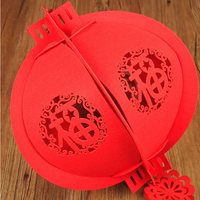 Factory custom rot chinesische neue jahr dekoration festival ornamente fühlte laterne