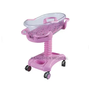 Baby Cot Bed Hydraulic Adjustable ABS Plastic Pediatric Medical Cot Newborn Baby Crib