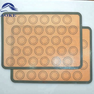 Lot <span class=keywords><strong>de</strong></span> 2 <span class=keywords><strong>tapis</strong></span> <span class=keywords><strong>de</strong></span> cuisson en silicone résistant à la chaleur pour macarons, <span class=keywords><strong>tapis</strong></span> <span class=keywords><strong>de</strong></span> cuisson en silicone résistant à la chaleur pour four, en fibre <span class=keywords><strong>de</strong></span> verre, pour pain et gâteaux - Product Image 2