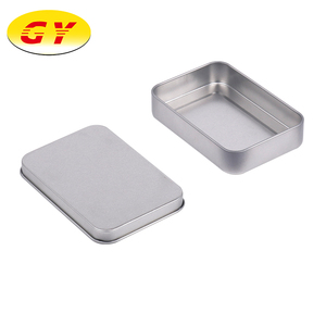 Concurrentiel <span class=keywords><strong>prix</strong></span> rectangle argent cadeau tin can fabricant en Chine - Product Image 2