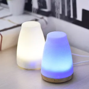 Umidificador de ar elétrico, difusor de aroma aromaterapia umidificadores difusores ultrassônicos nebulizador frio led