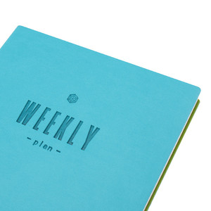 Custom <strong>Weekly</strong> Planner Notebook A5 Size Colorful Leather Soft Cover <strong>Diary</strong> with Thread Sewing Saddle Stitching Monthly Planner - Product Image 4