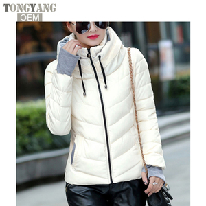 TONGYANG <strong>Winter</strong> Jacket <strong>Women</strong> <strong>Womens</strong> <strong>Parkas</strong> Thicken Outerwear Solid Hooded <strong>Coats</strong> Short Female Slim Cotton Padded Basic Tops - Product Image 3