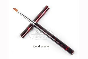 BQAN 2024 <span class=keywords><strong>Professionnel</strong></span> Noir Rouge Poignée En Métal Nylon Cheveux UV <span class=keywords><strong>Gel</strong></span> Brosse Nail Art Brosses Fourniture - Product Image 2
