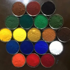 Pigment en oxyde de fer, lot de pièces, rouge, noir, vert et jaune, pour artartsu et ma