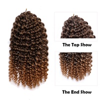Extensions de cheveux synthétiques bouclés en gros pour tresses au crochet, tresses Marley, tresses ultra crépues, Malibob, dreadlocks synthétiques, cheveux au crochet