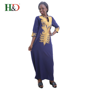 H & D Wholesale cheap traditional Indonesian Long Puffy dress African evening dresses Bubu for girls - Product Image 5